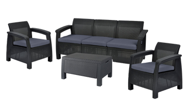 Keter Corfu 5 Seater Storage Lounge Set