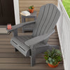 PRE ORDER: AVAILABLE JULY - Keter Everest Adirondack Chair - Grey