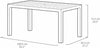 PRE ORDER: AVAILABLE  JULY - Melody Dining Table - White