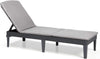 PRE ORDER: AVAILABLE  JUNE - Keter Jaipur Outdoor Sun Lounger with Cushion