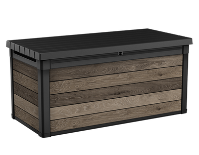 Keter Signature 570L Storage Box - Walnut Look