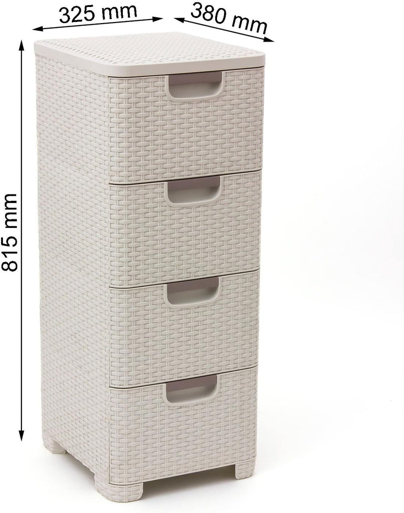 Curver Style Storage 4 Drawer Set - White (14L) – Keter Australia
