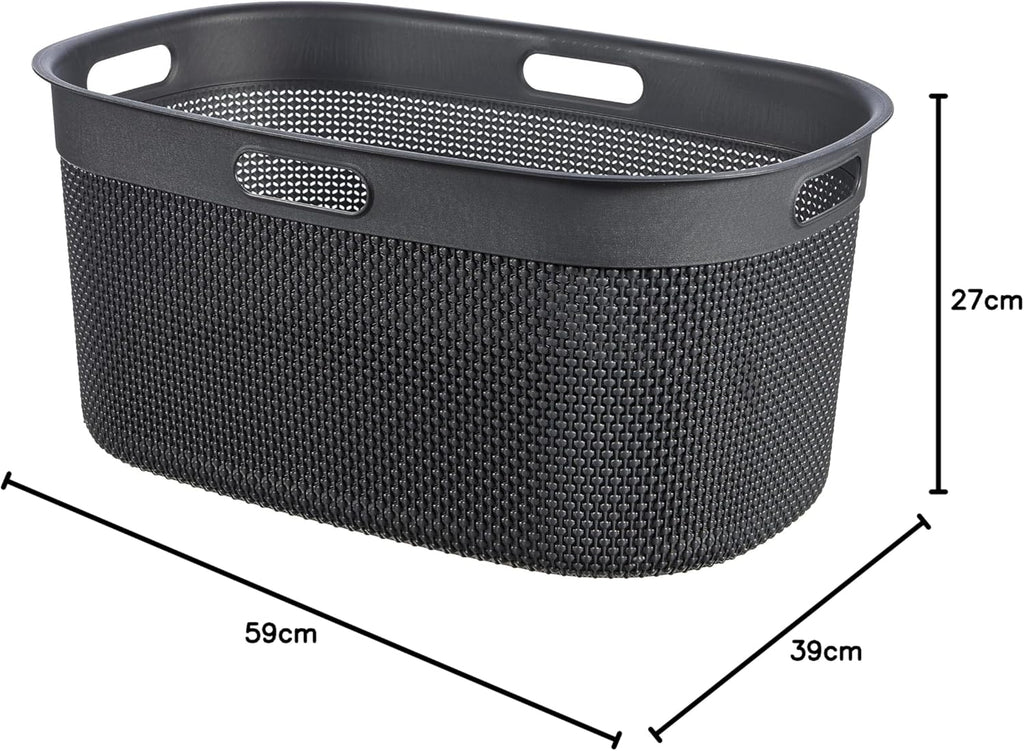PRE ORDER: NOV. - KIS Filo Laundry Basket (45L) - Dark Grey – Keter ...