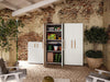 PRE ORDER: AVAILABLE MAY - Keter Groove Indoor/Outdoor Tall Cabinet