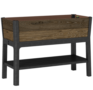 Keter Signature Elevated Garden Bed - Walnut Look