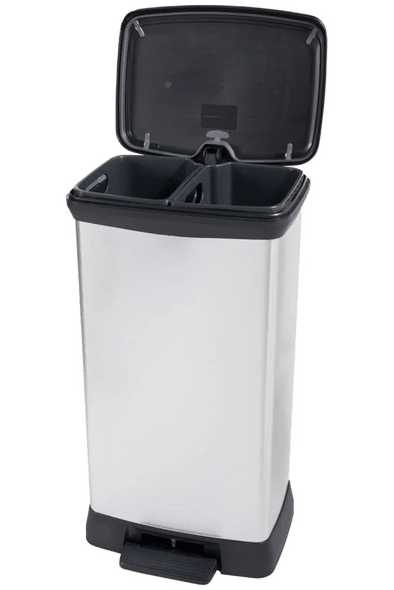 curver duo pedal bin Curver Deco Duo Pedal Bin - 2 x 23L