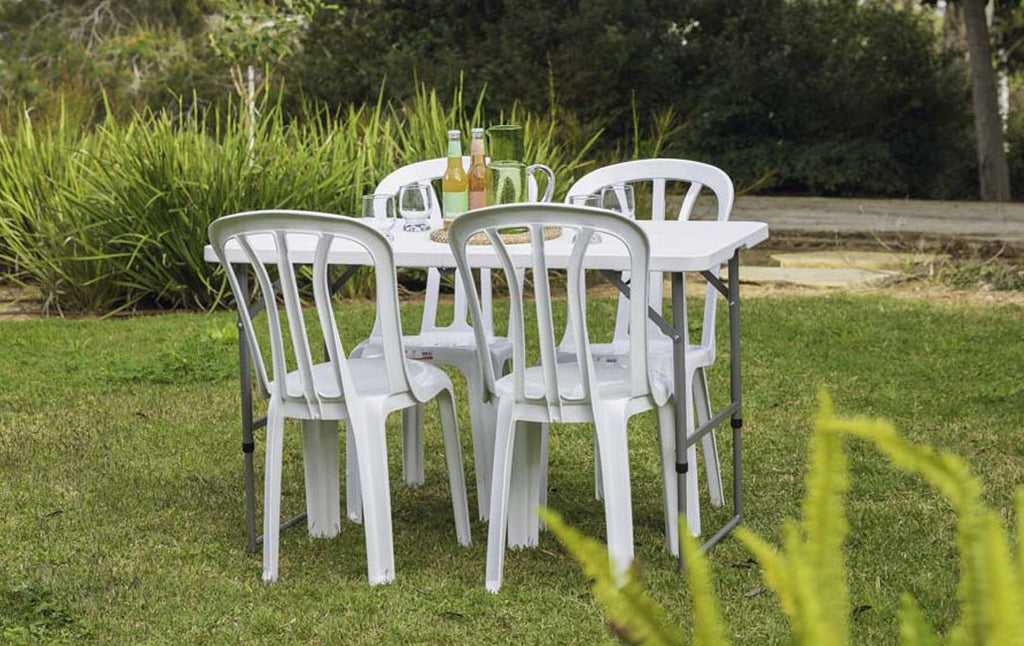 Keter Fold & Go Dining Table - White ( 1.2 m) – Keter Australia