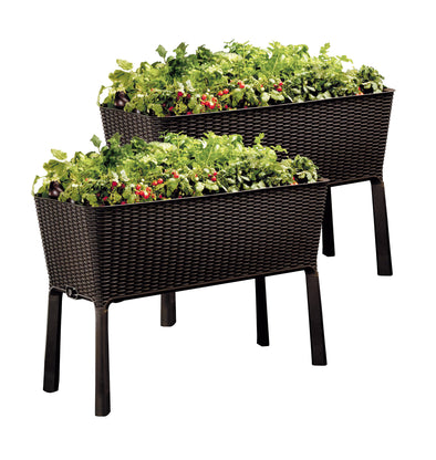 Keter Easy Grow Planter- Brown - 2 Pack