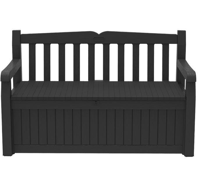 Keter Eden 265L Storage Bench- Dark Grey – Keter Australia