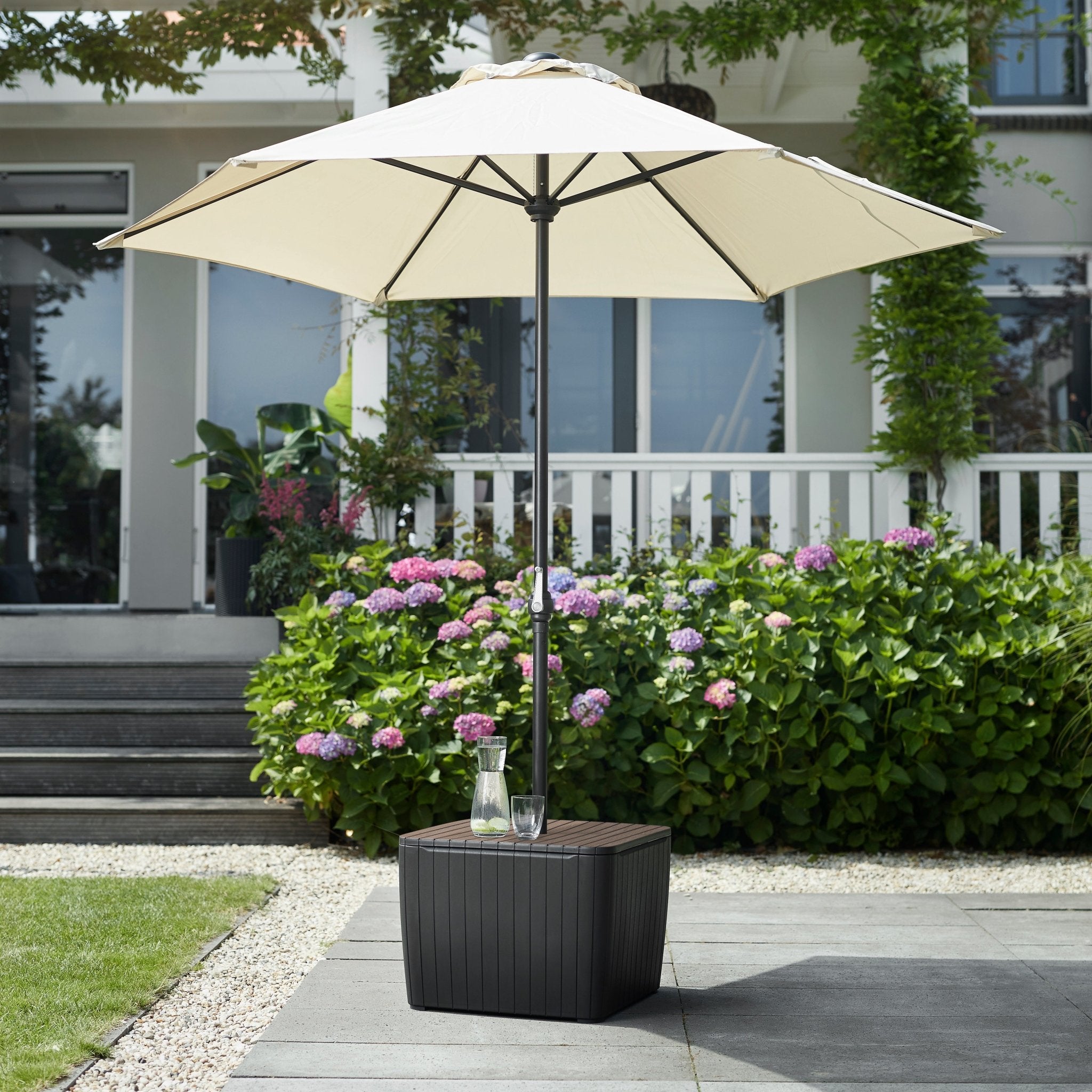 Keter Luzon Umbrella Table