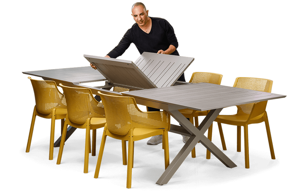 Keter Barcelona Extendable Dining Table - Cappuccino – Keter Australia