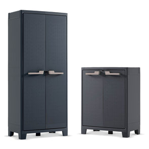 PRE ORDER: AVAILABLE MAY - Keter Moby High Cabinet/Keter Moby Low Cabinet (Bundle)