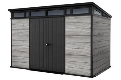 Keter Signature Pent 11x7 Shed - Stormgrey Look (3.4 x 2.2m)