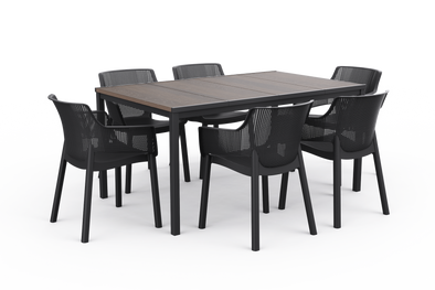 PRE ORDER: MAR. - Keter Signature Porto 160 Elisa Dining Set