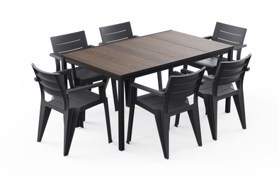 PRE ORDER: MAR. - Keter Signature Porto 160 Julie Dining Set