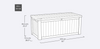 PRE ORDER: AVAILABLE AUGUST -  Keter Rockwood 570L Storage Box - White