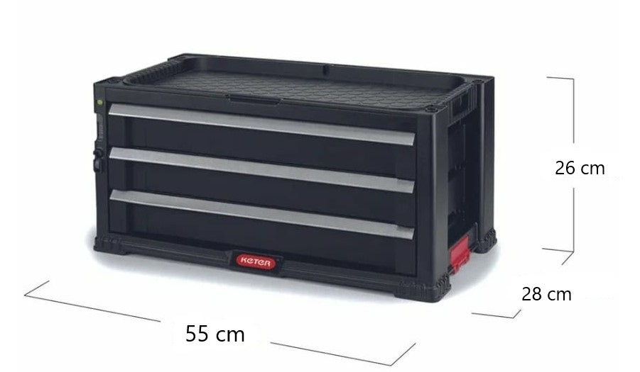 Keter 3 Drawers Tool Chest – Keter Australia
