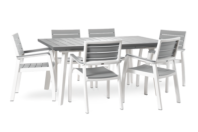 Keter Harmony Armchair Extendable Dining Set