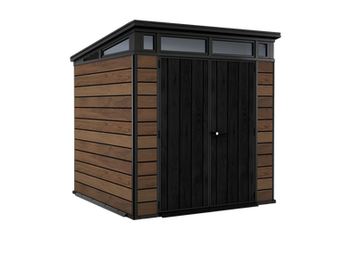 Keter Signature Pent 7x7 Shed - Walnut Look (2.2 x 2.2m)