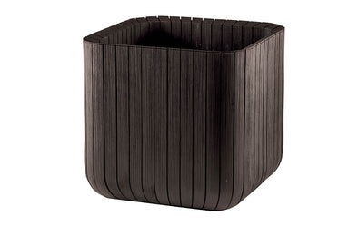 PRE ORDER: AVAILABLE JULY - Keter Small Cube Planter - Brown