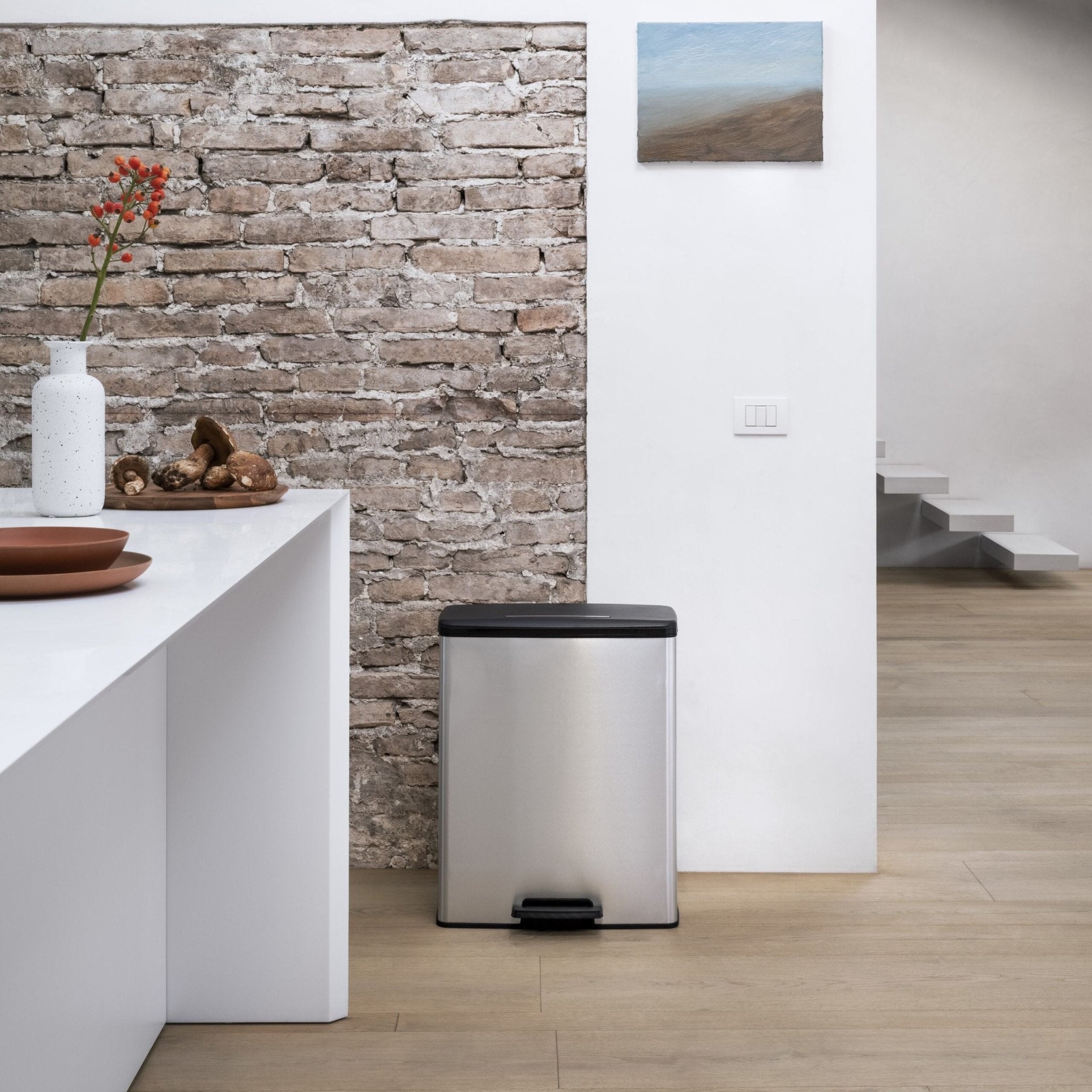 Curver Deco Pedal Bin - 65L
