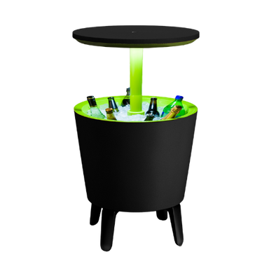 Keter Illuminated Cool Bar - Graphite/ Lime