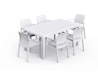 PRE ORDER: AVAILABLE  JULY - Melody Bella Dining Set - White