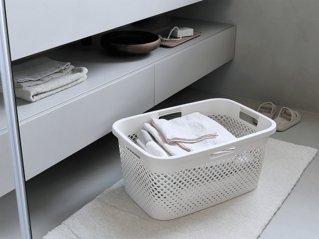 Curver Pure Laundry Basket (47L) - White – Keter Australia