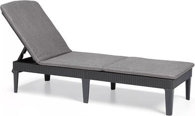 Keter Jaipur Outdoor Sun Lounger with Cushion