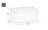 Keter Denali 570L Storage Box-Grey
