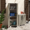Woodgrain Base Outdoor Cabinet