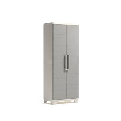 PRE ORDER: AVAILABLE  AUGUST - Linear Wood Tall Outdoor Cabinet