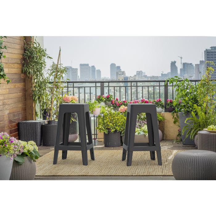 Lucca Indoor/Outdoor Bar Stool Keter Australia