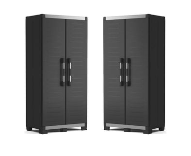 PRE ORDER: AVAILABLE  MAY - 2 x Keter XL Garage Tall Storage Cabinets