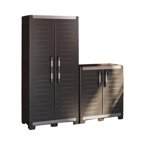 PRE ORDER: AVAILABLE  MAY - Keter XL Base/ XL Tall Storage Cabinets (Bundle)